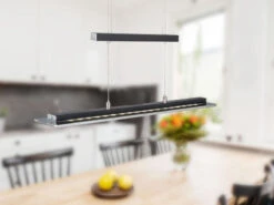 Fischer & Honsel LED Pendelleuchte TENSO Schwarz Höhenverstellbar & Tageslicht, 88cm