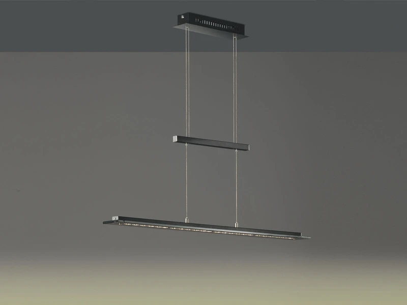 Fischer & Honsel LED Pendelleuchte TENSO Schwarz Höhenverstellbar & Tageslicht, 135cm – Bild 8