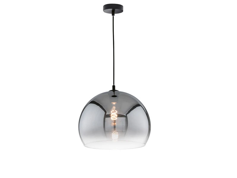 Fischer & Honsel Pendelleuchte AMOS Einflammig - Rauchglas Kugel Ă 30cm â Bild 2