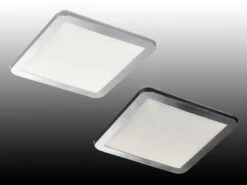 Fischer & Honsel Rechteckige LED Deckenleuchten Im 2er SET - Dimmbar & IP44 Geschützt